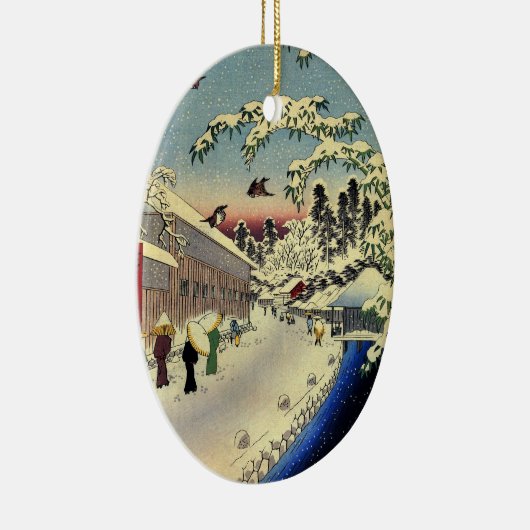 Japanse kerstversiering Keramisch Ornament (Rechts)