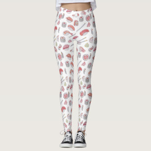 Japanse keuken Chopsticks Patroon Leggings