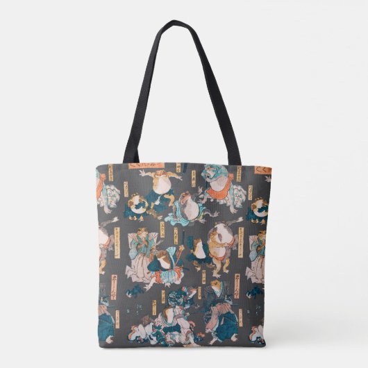 Japanse kikker ukiyo-e kikkers draagtas (Achterkant)