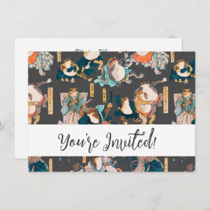 Japanse kikker ukiyo-e kikkers kaart