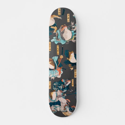 Japanse kikker ukiyo-e kikkers skateboard (Voorkant)