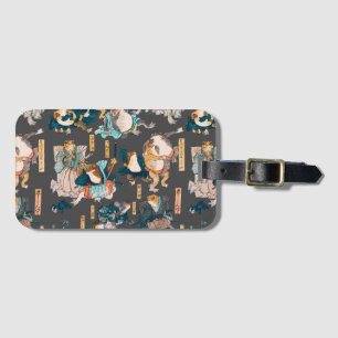 Japanse kikker ukiyo-e Kikkertjes Bagagelabel