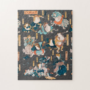 Japanse kikker Woodblock ukiyo-e animerheld Legpuzzel