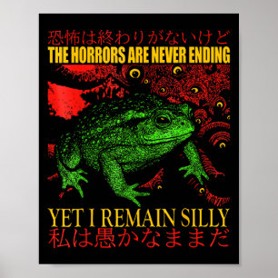 Japanse kikkerverschrikkingen eindigen nooit, maar poster