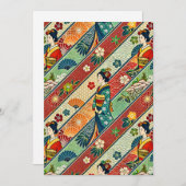 Japanse kimono bedankkaart (Voorkant / Achterkant)