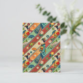 Japanse kimono briefkaart (Staand voorkant)