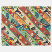 Japanse kimono fleece deken (Voorkant (Horizontaal))