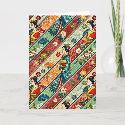 Japanse kimono kaart (Voorkant)