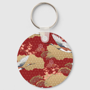 Japanse Kimono Kersenbloesems Sleutelhanger