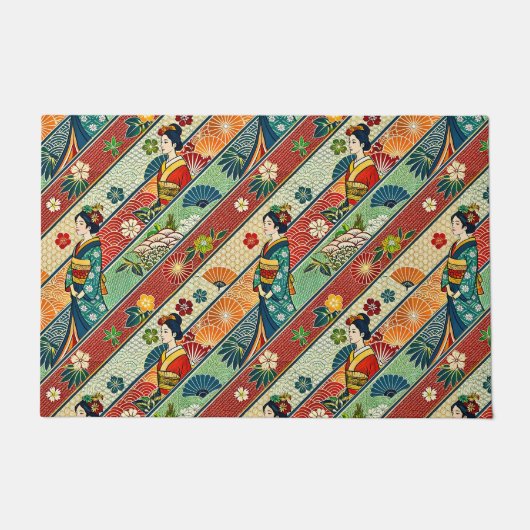 Japanse Kimono-kunst Deurmat (Voorkant)