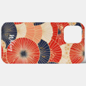 Japanse Kimono Patroon Paraplu's Naam Case-Mate iPhone Case (Achterkant (horizontaal))
