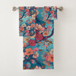 Japanse Kimono stof geïnspireerd Bad Handdoek