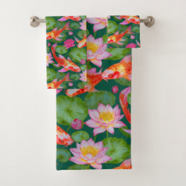 Japanse Kimono stof geïnspireerd Bad Handdoek