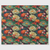 Japanse Kimono stof gestileerde wrap Cadeaupapier (Vlak)