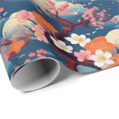 Japanse Kimono stof gestileerde wrap Cadeaupapier (Rol Hoek)