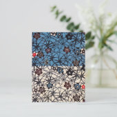 Japanse Kimono Textile (Bingata) Briefkaart (Staand voorkant)