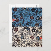 Japanse Kimono Textile (Bingata) Briefkaart (Voorkant / Achterkant)