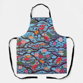  Japanse Kimono Textile (Bingata) Schort (Voorkant)