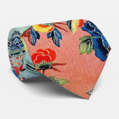 Japanse Kimono Textile (Bingata) Stropdas (Opgerold)