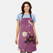  Japanse Kimono Textile, Cherry Blossom Schort (Gedragen)