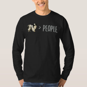Japanse kin honden zijn groter dan mensen t-shirt