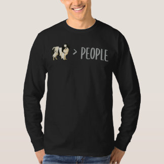 Japanse kin honden zijn groter dan mensen t-shirt