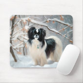 Japanse kin liet het sneeuwKerstmis Muismat (Met muis)