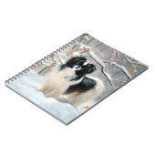 Japanse kin liet het sneeuwKerstmis Notitieboek (Linkerzijde)