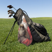 Japanse kin met sinterklaas feestelijke kerst golfhanddoek (Groen)