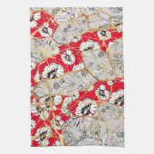 Japanse Kintsugi. Theedoek (Verticaal)