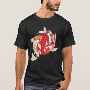 Japanse Koi Fish Art Aquacultuur T-shirt