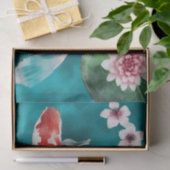 Japanse Koi Fish, Cherry Blossom Japan Tissuepapier (Geschenk)