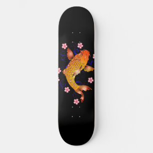 Japanse koi Fish Cherry Blossom Skateboard Deck