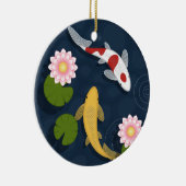Japanse Koi Fish Pond Keramisch Ornament (Rechts)