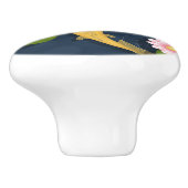 Japanse Koi Fish Pond Keramische Knop (Zijkant)