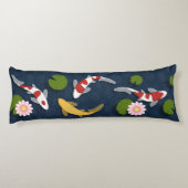 Japanse Koi Fish Pond Lichaamskussen (Achterkant)