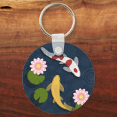 Japanse Koi Fish Pond Sleutelhanger (Voorkant)