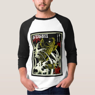 Japanse Koi Fish Tattoo Flash SUSHI T-shirt