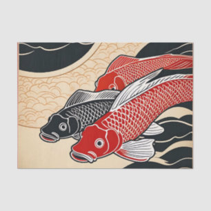  Japanse Koi Fish Tissuepapier