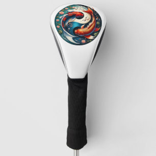 Japanse Koi Fish Yin Yang Golfheadcover