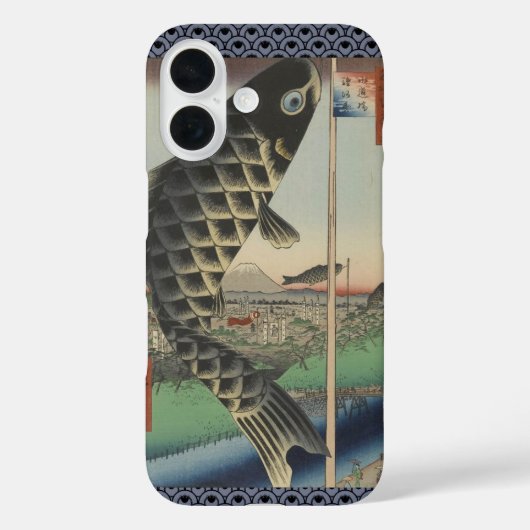 Japanse Koi Hiroshige Vis Festival Vlag Case-Mate iPhone Case (Achterkant)