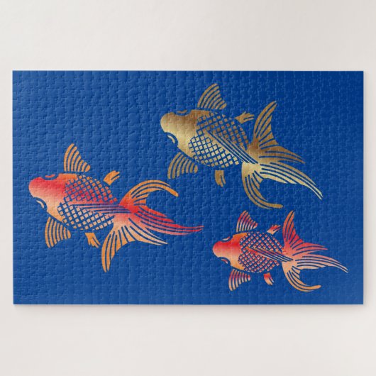 Japanse Koi Pond Trio Legpuzzel (Horizontaal)