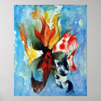 Japanse Koi Print