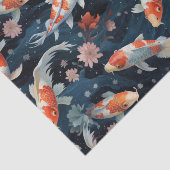 Japanse koi vis decoupage tissuepapier (Detail)