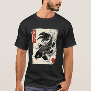 Japanse Koi Vis Sakura Nishikigoi Koi Karper Kunst T-shirt