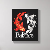 Japanse Koi Yin Yang van Balans Zen Geïnspireerd
