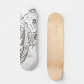 japanse koiviskunst skateboard (Voorkant)