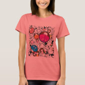 Japanse Kokeshi Dolls T-shirt (Voorkant)