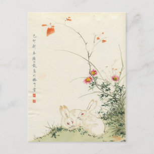 Japanse konijn briefkaart