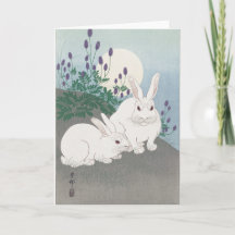 JAPANSE KONIJN EN MAAN VOUWKAART